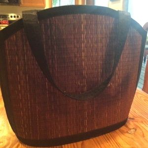 Cambodian Purple and black large purse